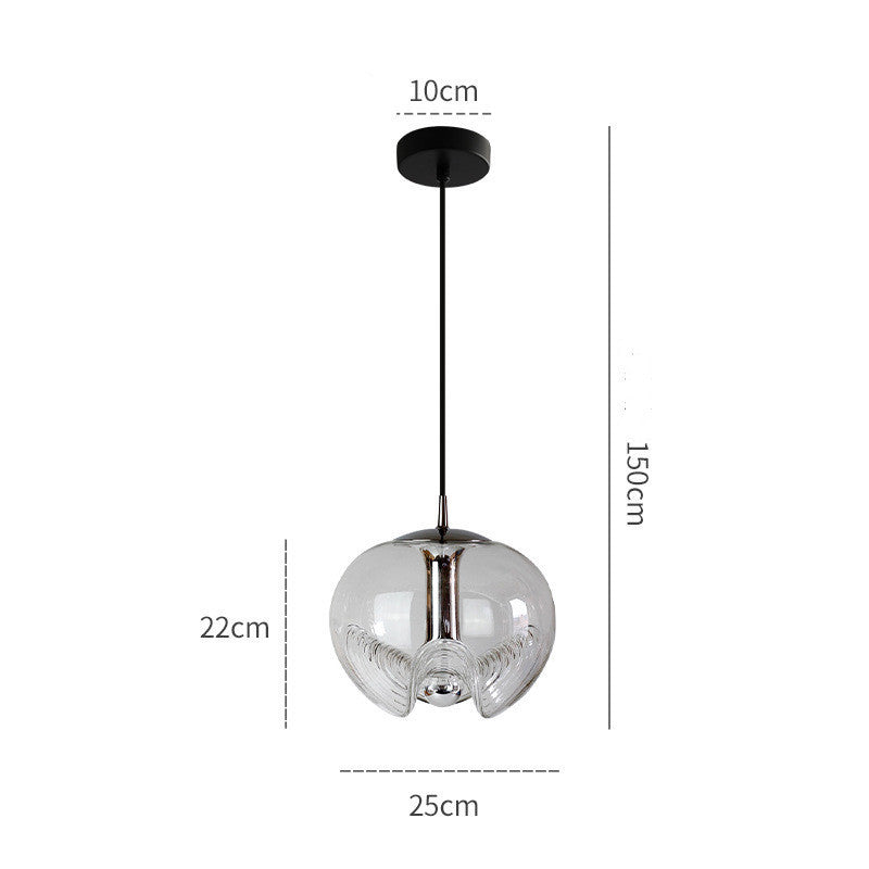 Glass LED Bar Chandelier