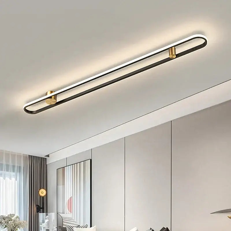 Modern minimalist black acrylic wall lamp with sleek elongated design for bedroom living room decorbites led black lighting