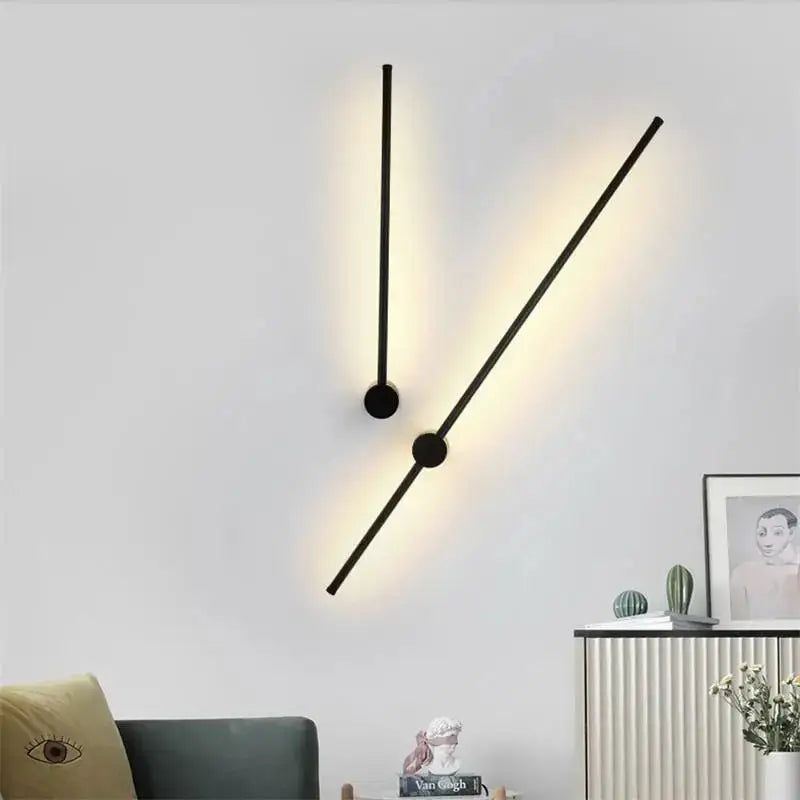 Modern minimalist black wall lights with sleek design and warm ambient lighting for decorbites creative staircase wall