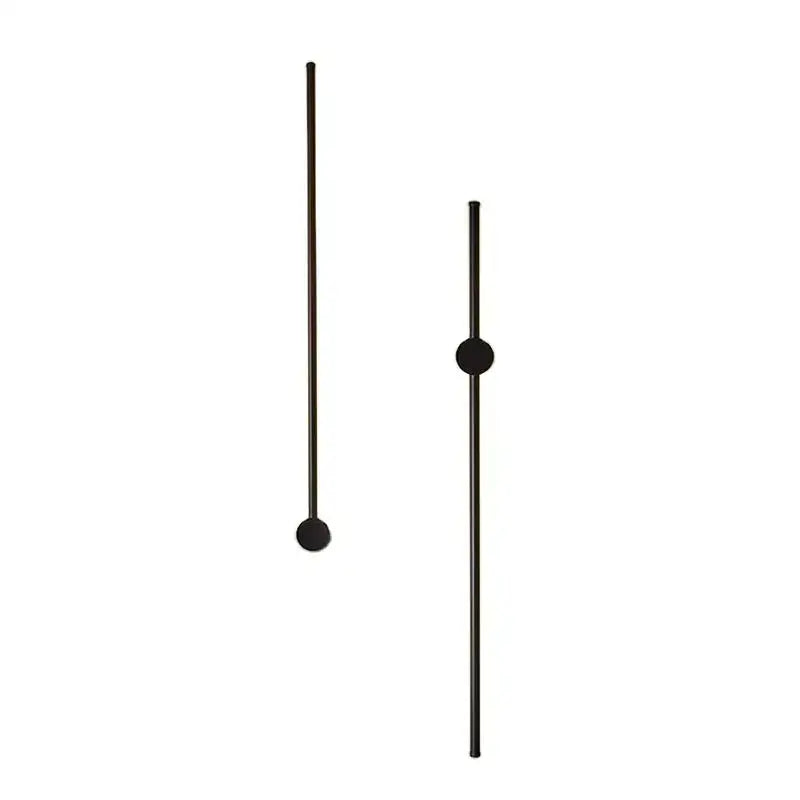 Modern minimalist black wall lights with matte spherical accents and sleek rods for decorbites creative staircase wall use