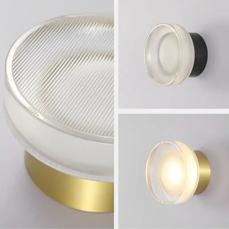 Modern minimalist black wall sconce with elegant glass led frosted diffuser and brass base for bedroom decorbites elegant glass