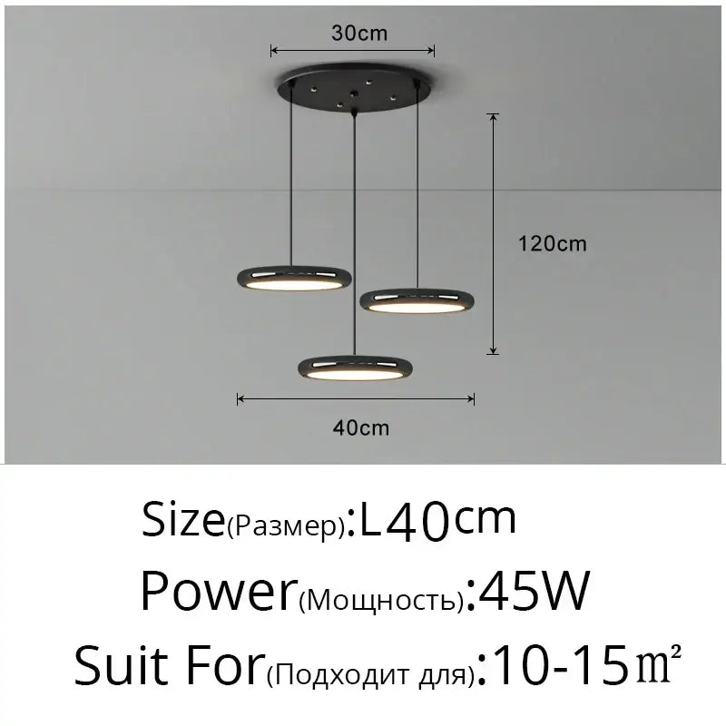Modern minimalist black finish pendant lights with sleek circular design ideal for dining room decorbites black finish