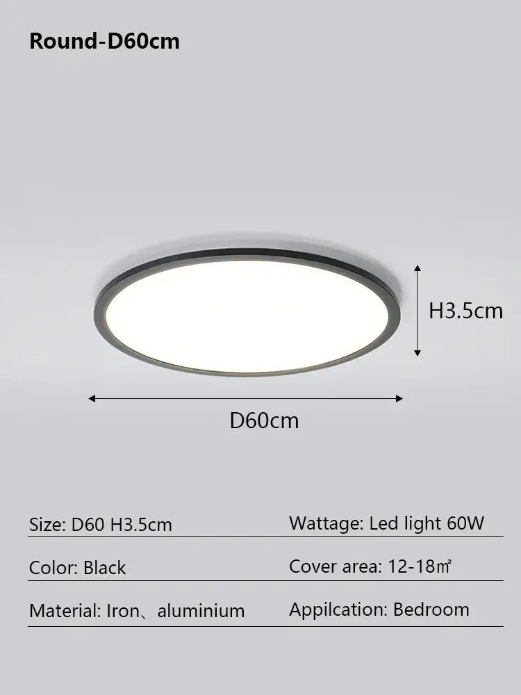 Modern minimalist black led ceiling lamp with sleek iron and aluminum frame for living room decorbites led ceiling