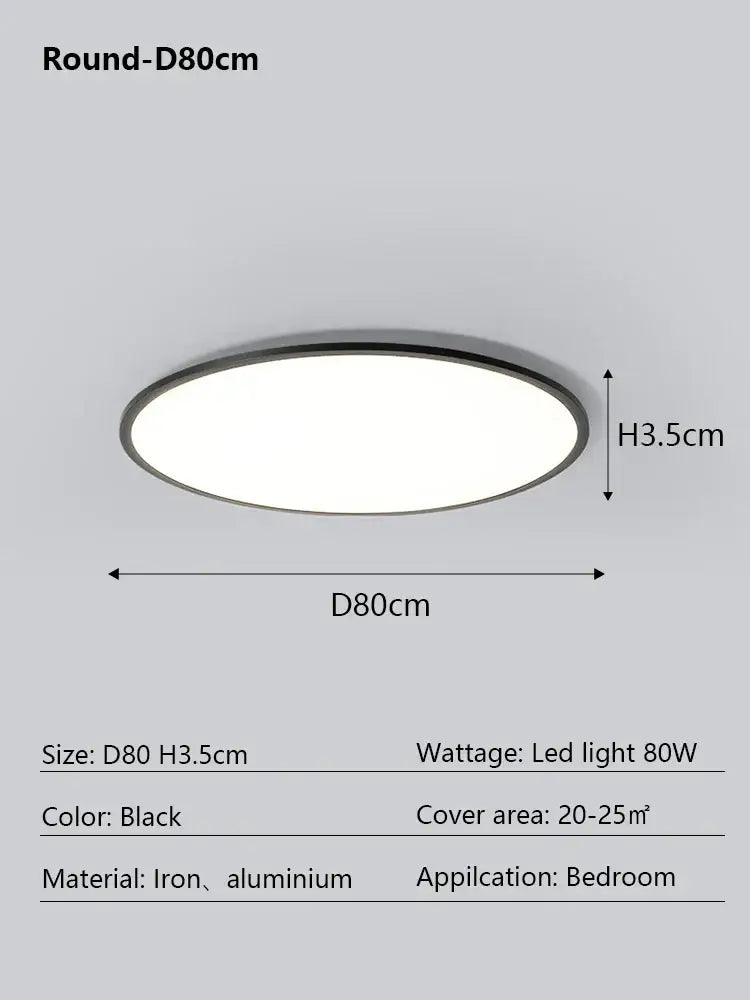 Modern minimalist black led ceiling lamp with sleek iron and aluminum frame for bedroom use by decorbites led ceiling lamp
