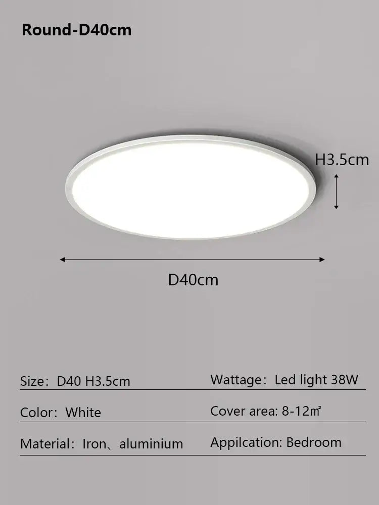 Modern minimalist black led ceiling lamp with white round light and sleek iron aluminum frame for living room decorbites led ceiling