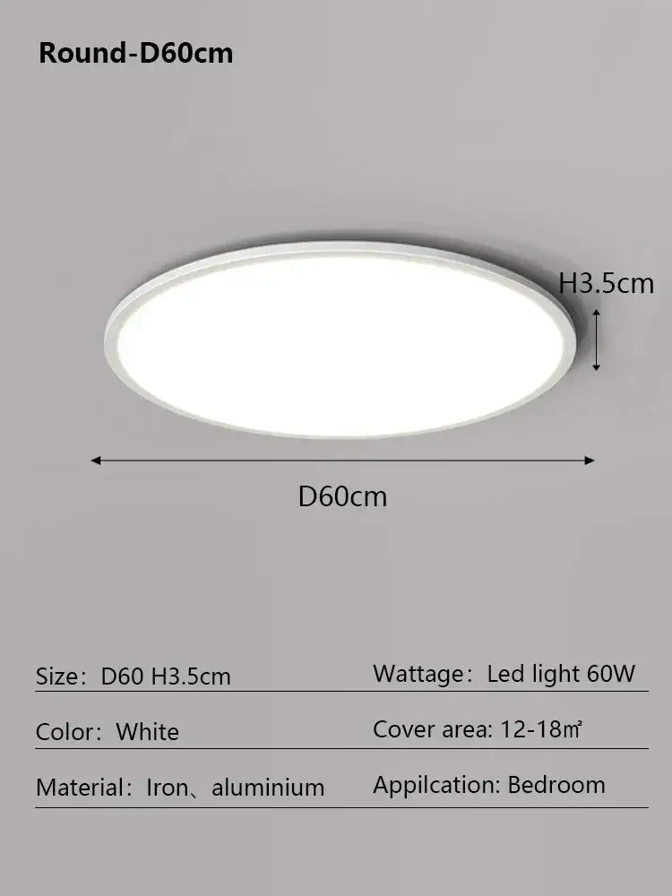 Modern minimalist black iron and aluminum led ceiling lamp with white round light for bedroom and living room decorbites ceiling lamp