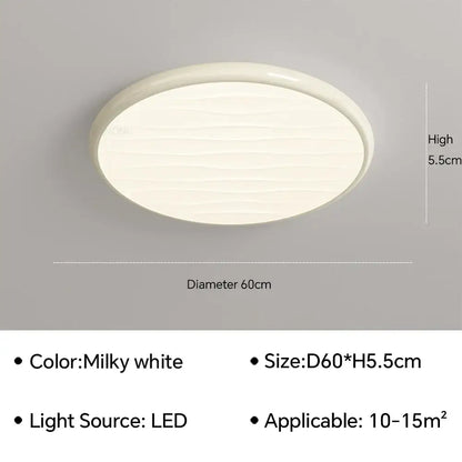 Modern minimalist black decorbites led ceiling light with milky white oval shape and subtle wavy texture for bedroom