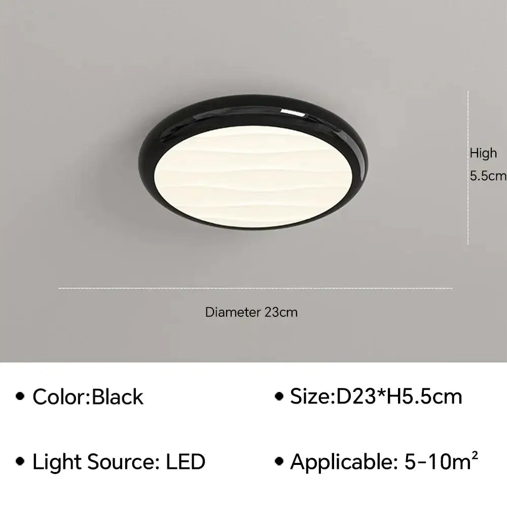 Modern minimalist black led ceiling light with sleek matte finish for bedroom decorbites led ceiling with remote control