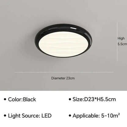 Modern minimalist black led ceiling light with sleek matte finish for bedroom decorbites led ceiling with remote control