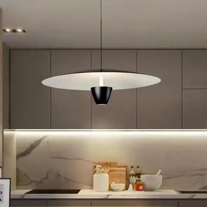 Modern minimalist black led pendant light with sleek black led hanging design ideal for dining room decorbites pendant light
