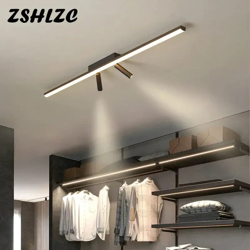 Modern minimalist black star ceiling light with sleek metallic finish and adjustable LED spotlights for living room decorbites ceiling light