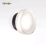 Modern minimalist black wall lamp with frosted glass diffuser and black base ideal for bathroom decorbites light luxury