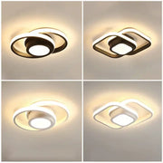 Modern minimalist black and white led ceiling lamp with sleek circular and square frames for bedroom decorbites led ceiling lighting
