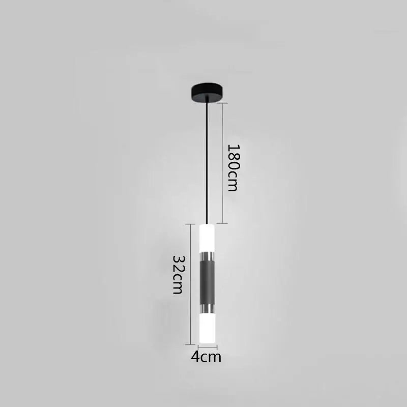 Modern minimalist black and white ring pendant lamp with sleek cylindrical design for dining room decorbites black ring pendant lamp