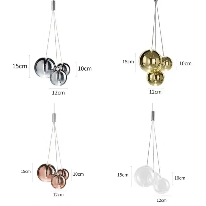 Modern minimalist clear glass ball pendant lamp with chrome gold rose gold glass ball pendant finishes for kitchen decorbites pendant lamp