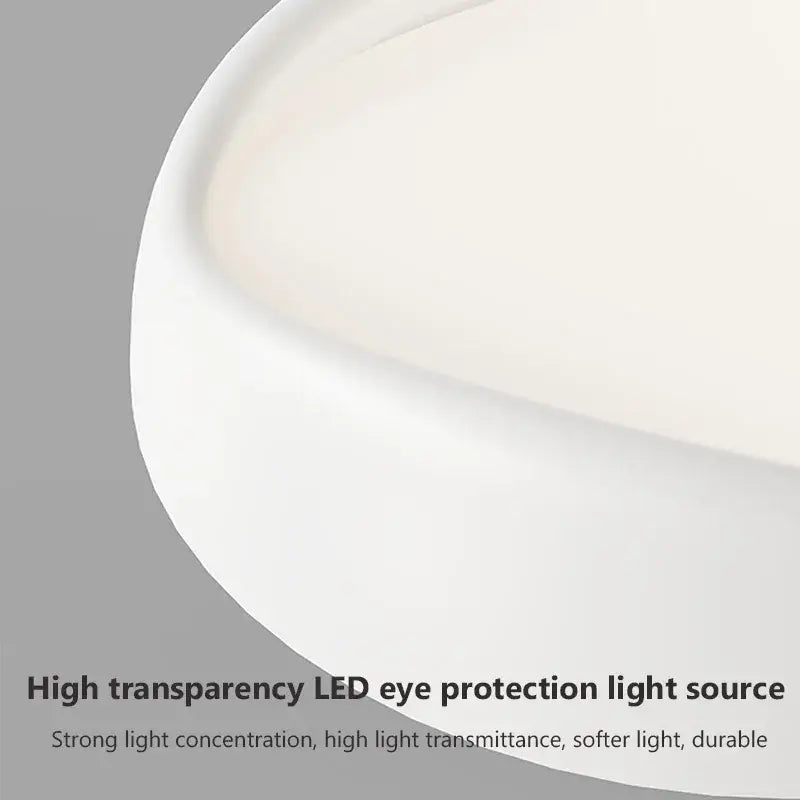 Modern minimalist decorbites cream led ceiling light with white curved led source and soft ambient illumination