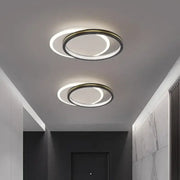 Modern minimalist crystal led ceiling light with sleek metallic frame and embedded led ring for elegant soft white illumination