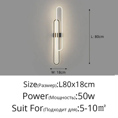 Modern minimalist decorbites led wall sconce with sleek curved design and warm white light for bedroom use