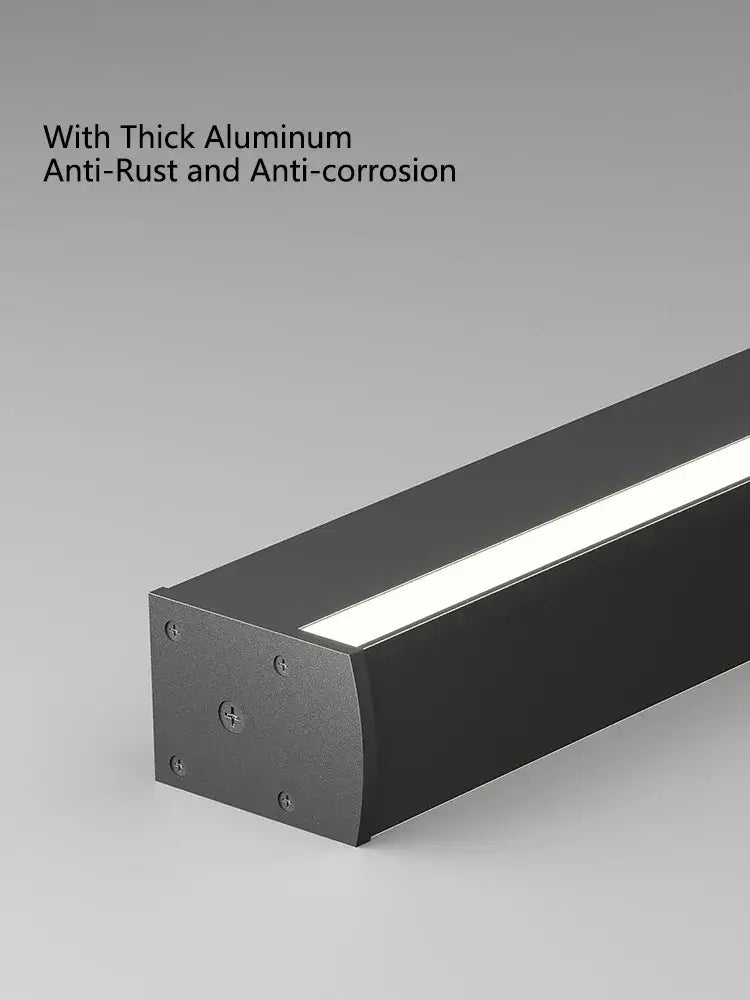 Modern minimalist elegant black led wall lamp with sleek design and thick aluminum construction for bedroom decorbites elegant black