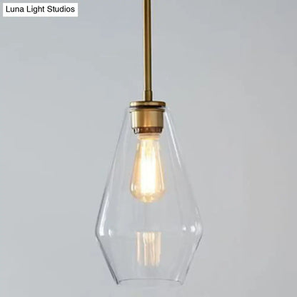 Modern Minimalist Glass Pendant Light - Stylish Dining Room Hanging Lamp