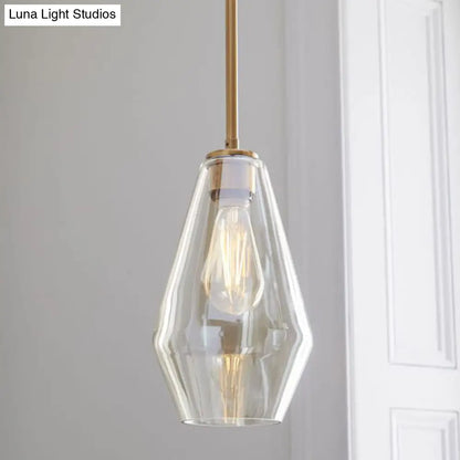 Modern Minimalist Glass Pendant Light - Stylish Dining Room Hanging Lamp