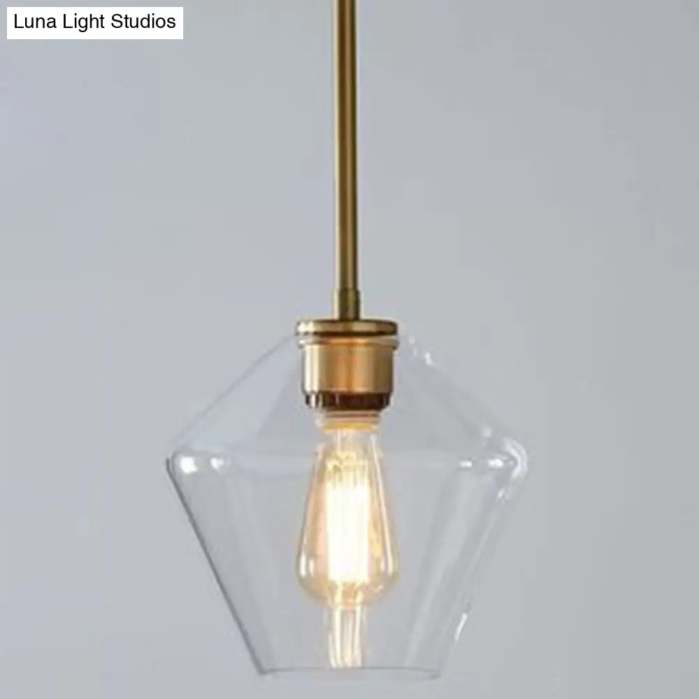 Modern Minimalist Glass Pendant Light - Stylish Dining Room Hanging Lamp