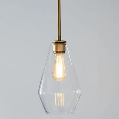 Modern Minimalist Glass Pendant Light - Stylish Dining Room Hanging Lamp