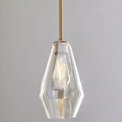 Modern Minimalist Glass Pendant Light - Stylish Dining Room Hanging Lamp