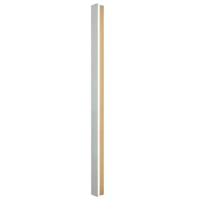 Modern minimalist led white wall lamp with sleek white and gold metallic finish for bedroom ambient lighting by decorbites