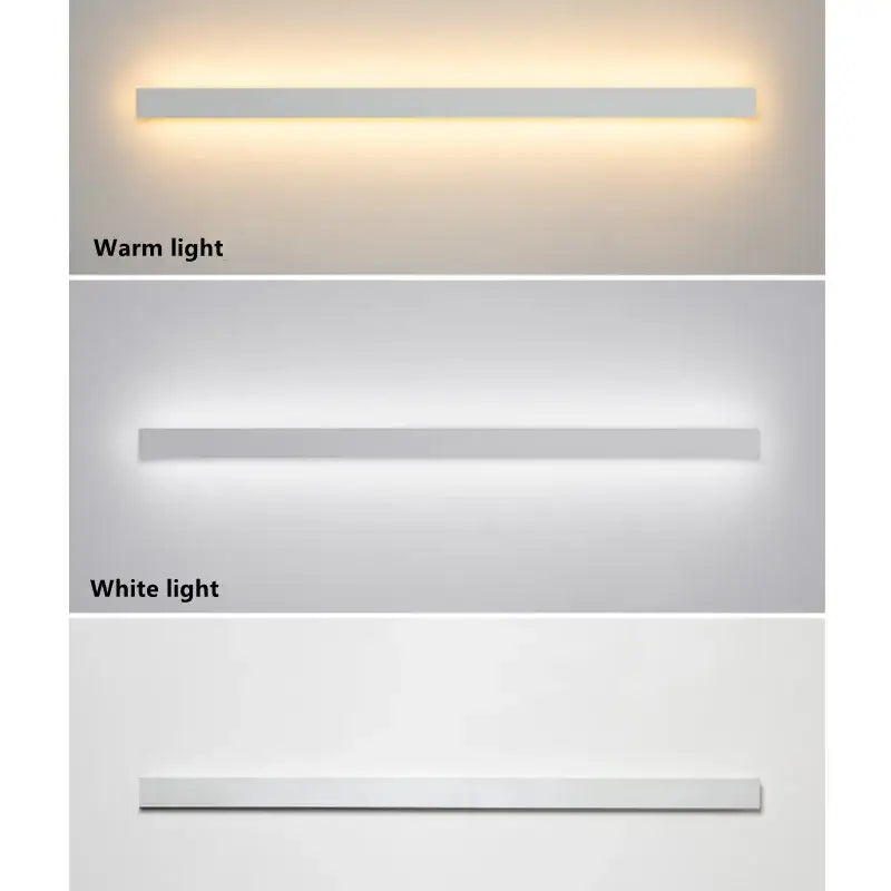 Modern minimalist led white wall lamp with sleek finish and warm or cool light for bedroom ambient lighting decorbites led white