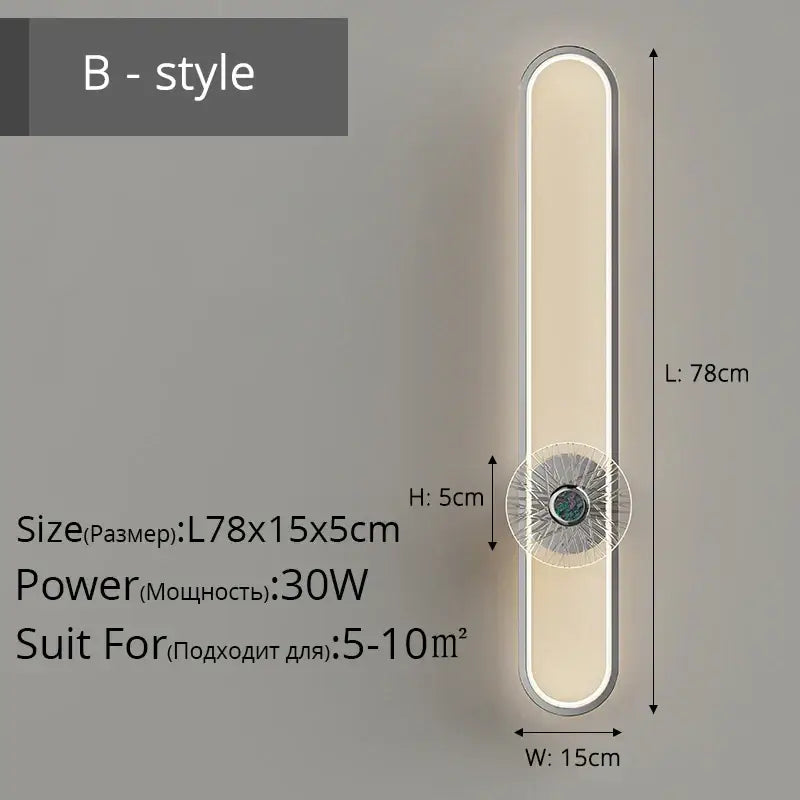 Modern minimalist silver led strip wall light with sleek metallic frame and warm white panel for living room decorbites led strip