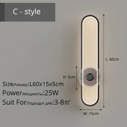 Modern minimalist led strip wall light with sleek black frame and warm lighting perfect for living room decorbites led strip