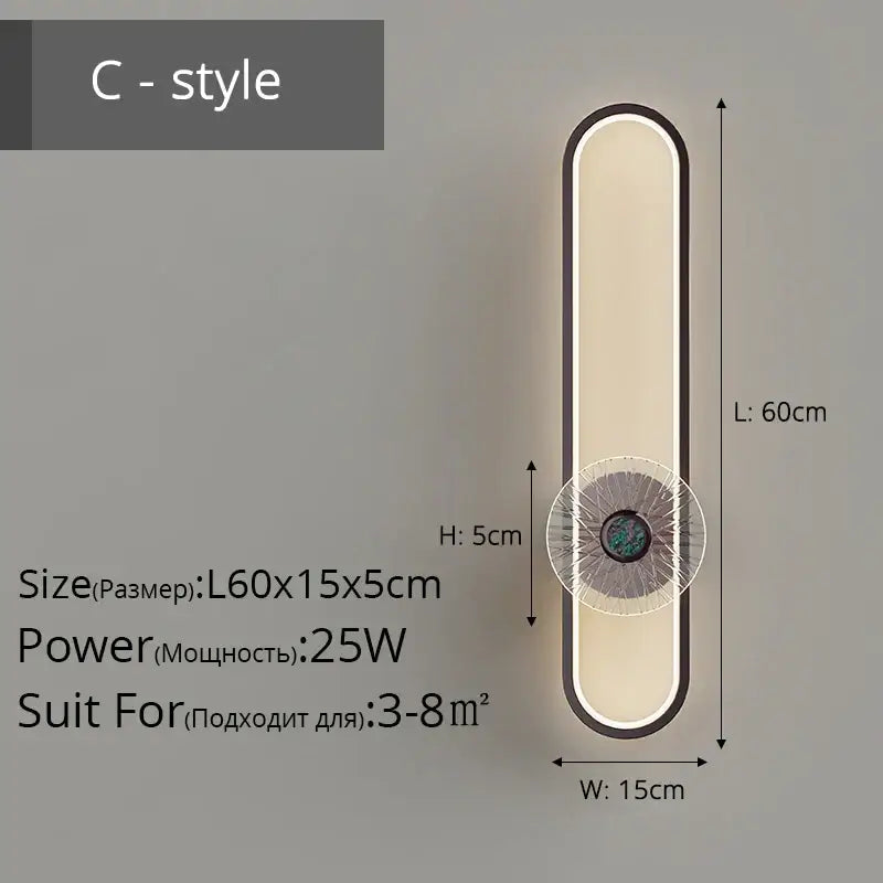 Modern minimalist led strip wall light with sleek black frame and warm lighting perfect for living room decorbites led strip