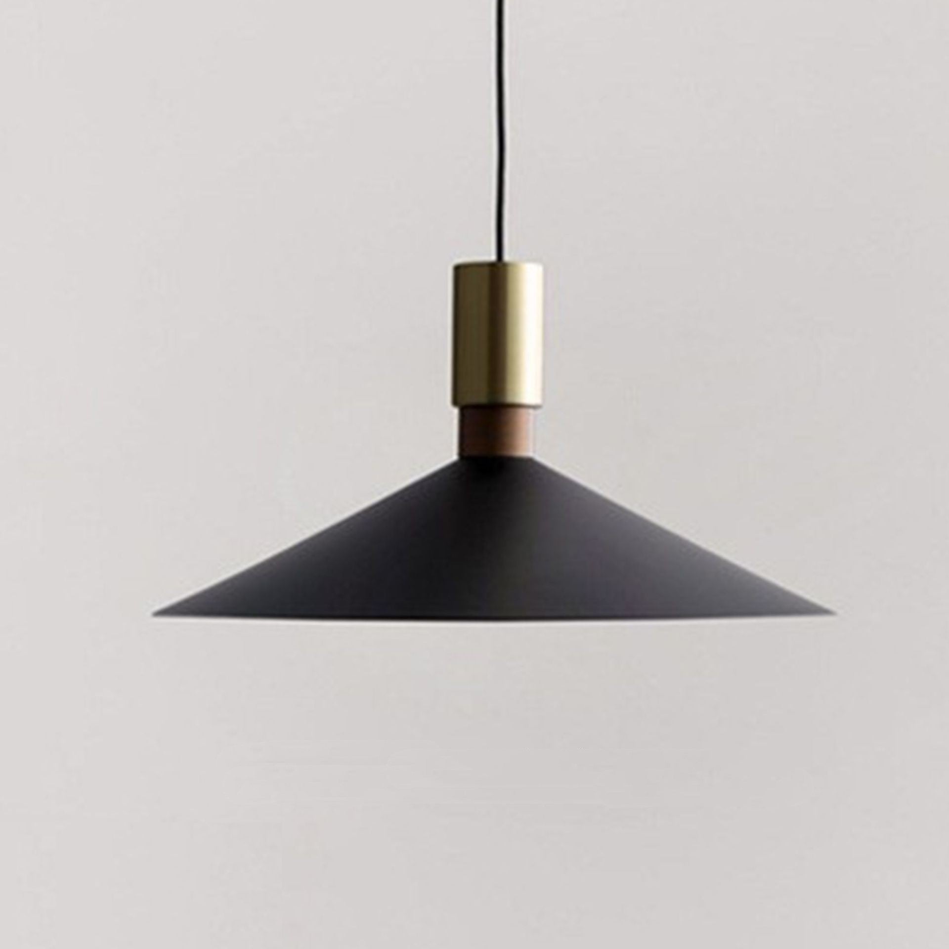 Black Iron Pendant Lamp 42cm Large Size