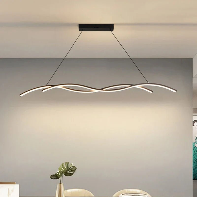 Modern Minimalist White Aluminum LED Pendant Light - Decorbites