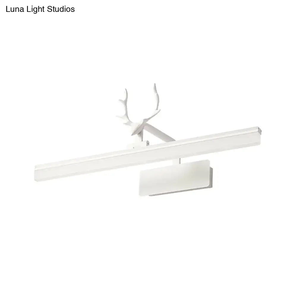 Modern minimalist white led wall lamp with sleek antler design suitable for 220v-240v 110v-120v bedroom use