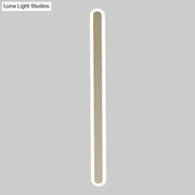 Modern minimalist white and beige wall light with warm central panel and glowing border perfect choice for bedroom light fixture