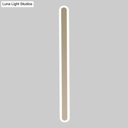 Modern minimalist white and beige wall light with warm central panel and glowing border perfect choice for bedroom light fixture