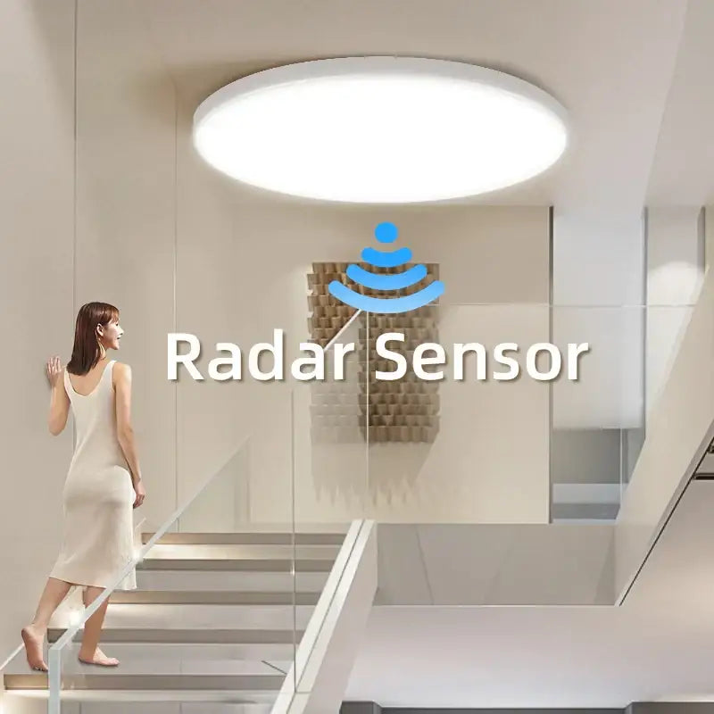 Modern minimalist white ceiling light featuring decorbites induction led for bedroom induction led ceiling lighting