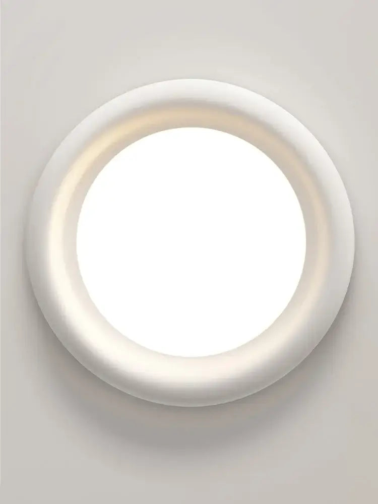 Modern minimalist white cream led ceiling lamp with smooth design ideal for bedroom decorbites cream led ceiling lamp