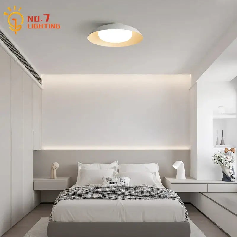 Modern minimalist cream wind ceiling light with sleek circular design and warm glow for living room decorbites cream wind