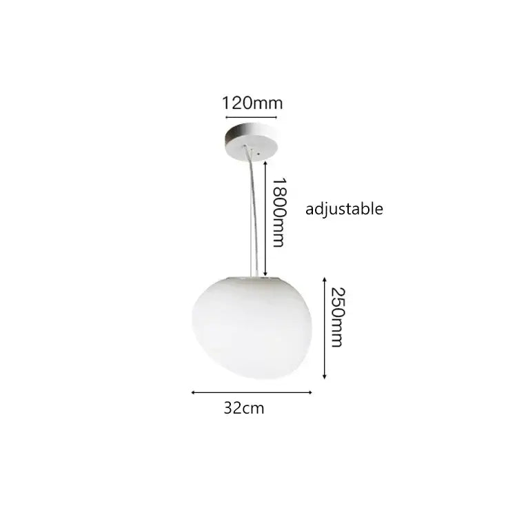 A sleek frosted white glass ball led pendant light with adjustable hanging length for modern minimalist decorbites decor