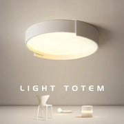 Modern minimalist white and gray led ceiling lamp with soft warm glow for bedrooms decorbites led ceiling lamp