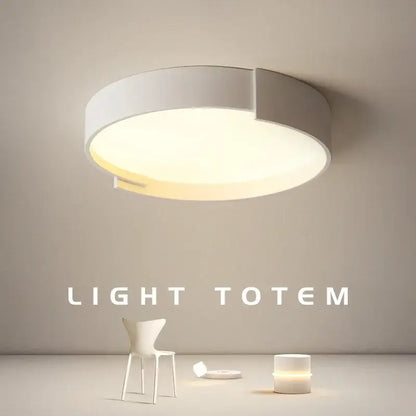 Modern minimalist white and gray led ceiling lamp with soft warm glow for bedrooms decorbites led ceiling lamp