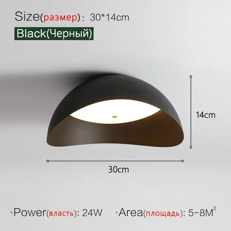 Black semi-spherical matte ceiling lamp with modern minimalist design for bedroom lighting by decorbites ingot ceiling