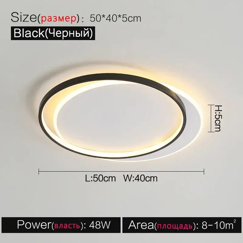 Black circular led ceiling lamp with modern minimalist design and warm glow for bedroom ambient light decorbites led ceiling