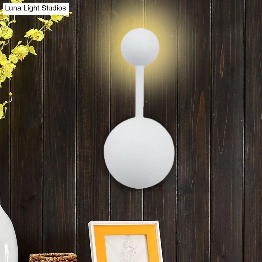 DecorBites™ DecorBites™ Modern Molecular Acrylic Wall Sconce for Bedroom with 1/2 Lights – White Reading Lamp in Warm/White Light