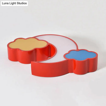 DecorBites™ DecorBites™ Modern Moon and Cloud Ceiling Light: Stylish Metal Acrylic Lamp for Kitchen