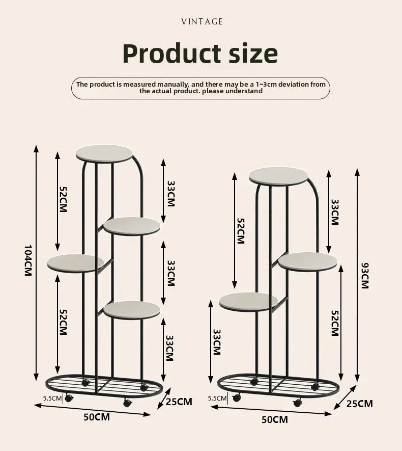Modern Multi-storey Plant Stand for Interior Decor