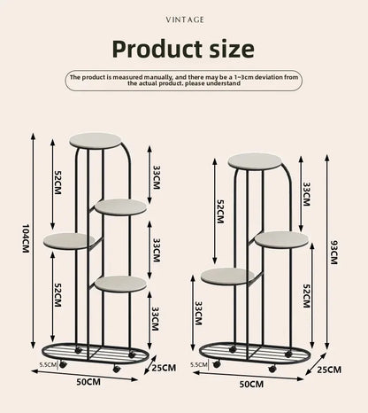 Modern Multi-storey Plant Stand for Interior Decor